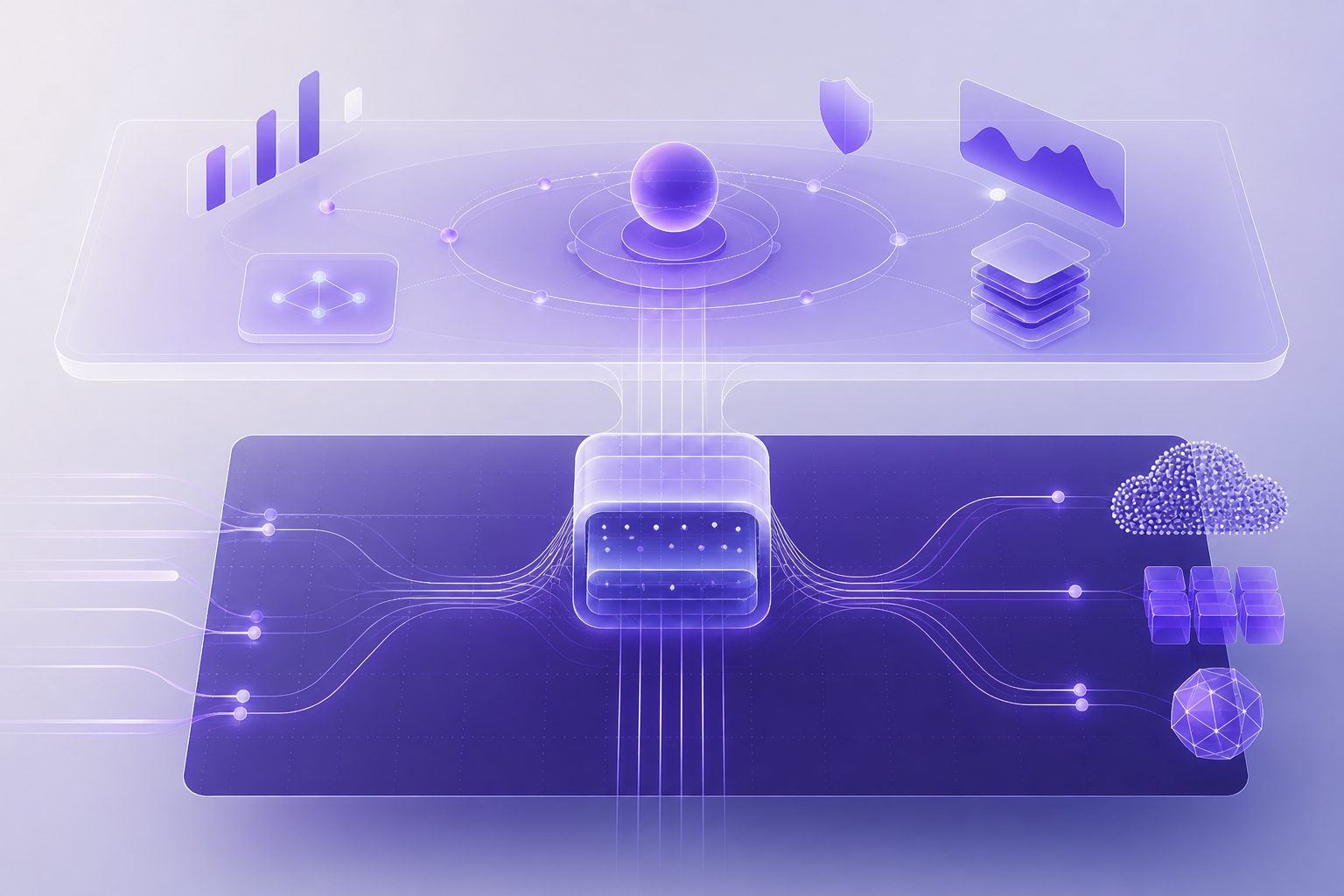 Envoy AI Gateway architecture diagram with control and data planes