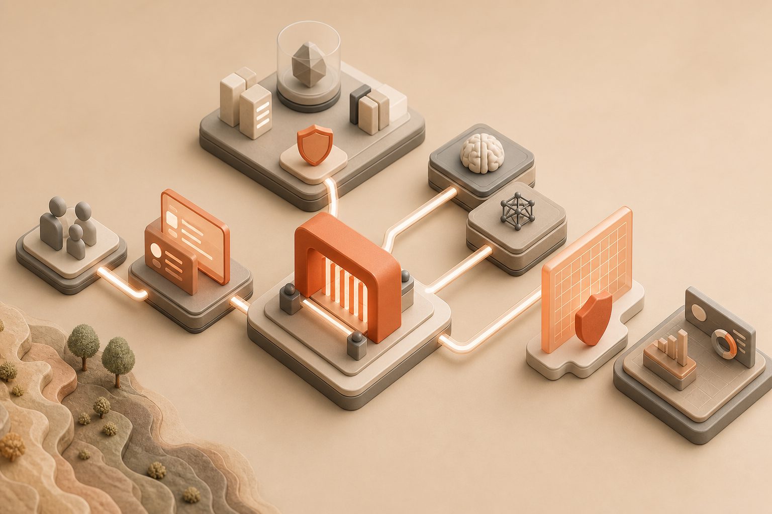 AI Gateway Databricks architecture showing Unity Catalog, model routing, and guardrails